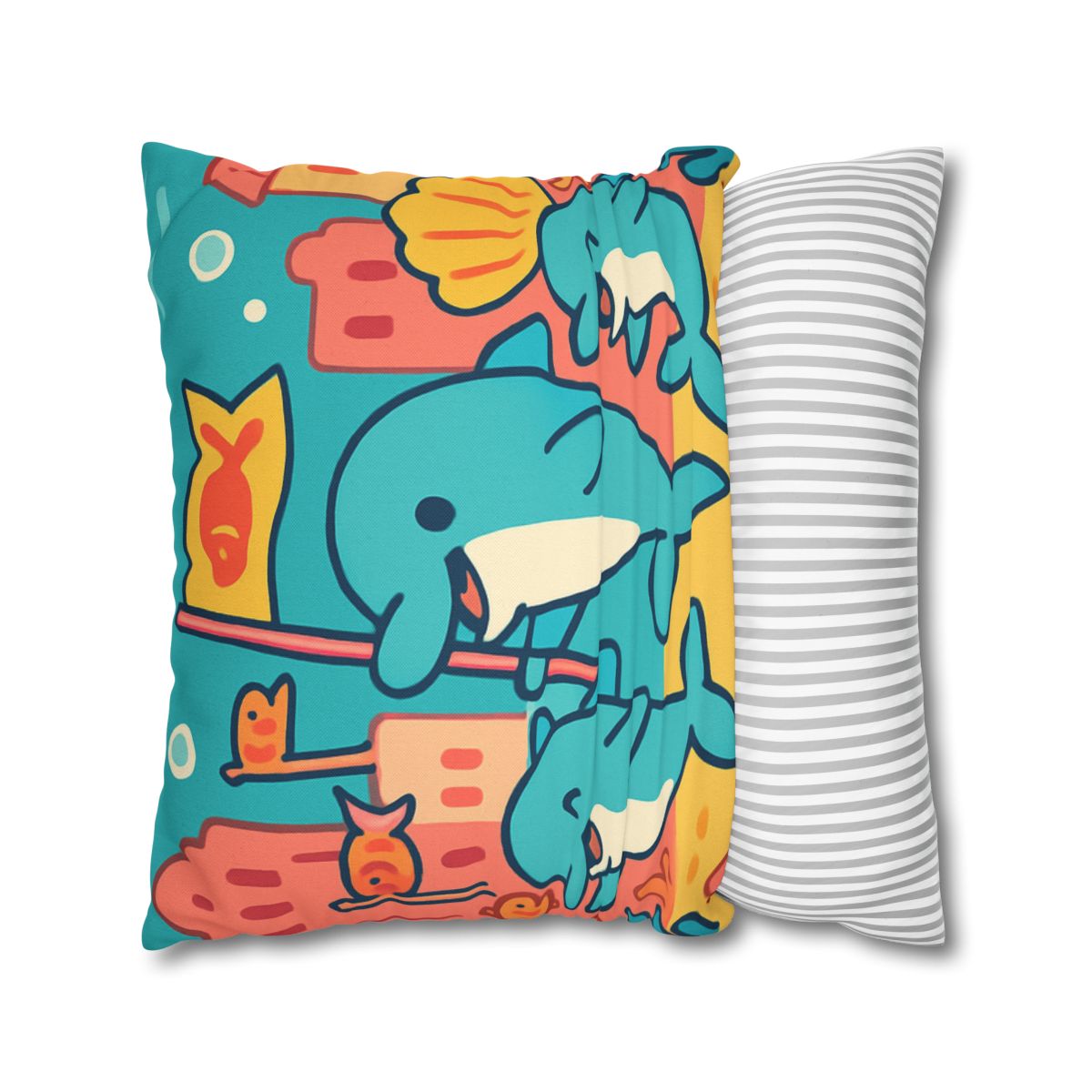 Coral City Dolphin Parade unique gift pillow cases