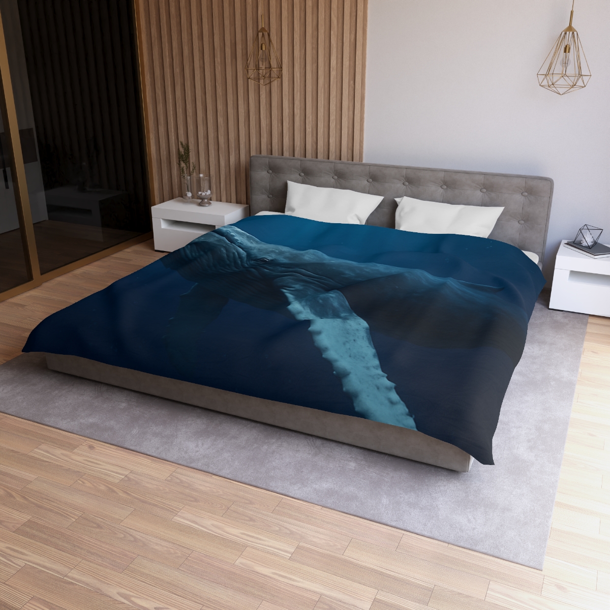Deep Chorus Humpback Whale personalized bedding duvets