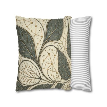 Leaf Vein Starchart Filigree designer print pillow cases