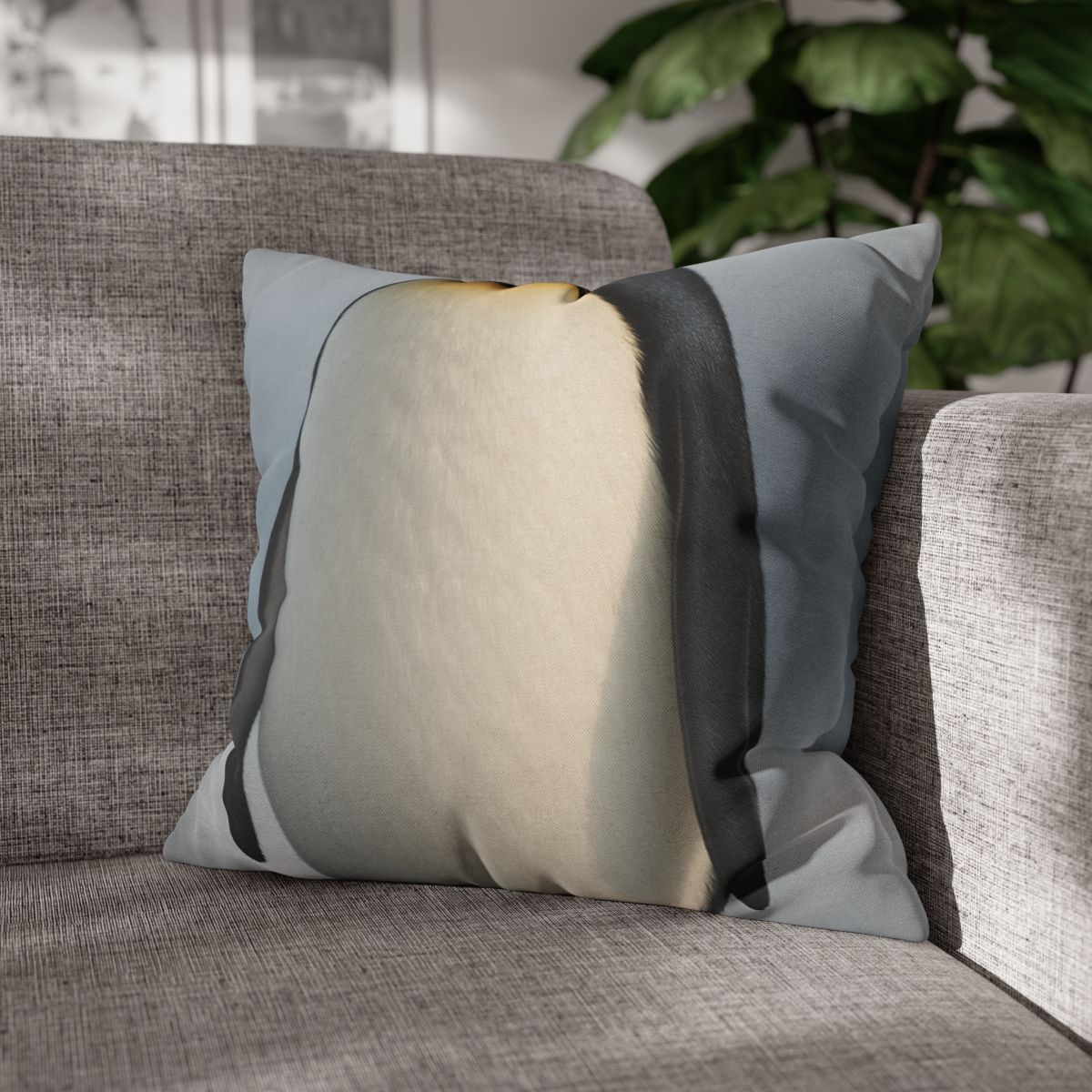 Frost Line Emperor Penguin designer print pillow cases