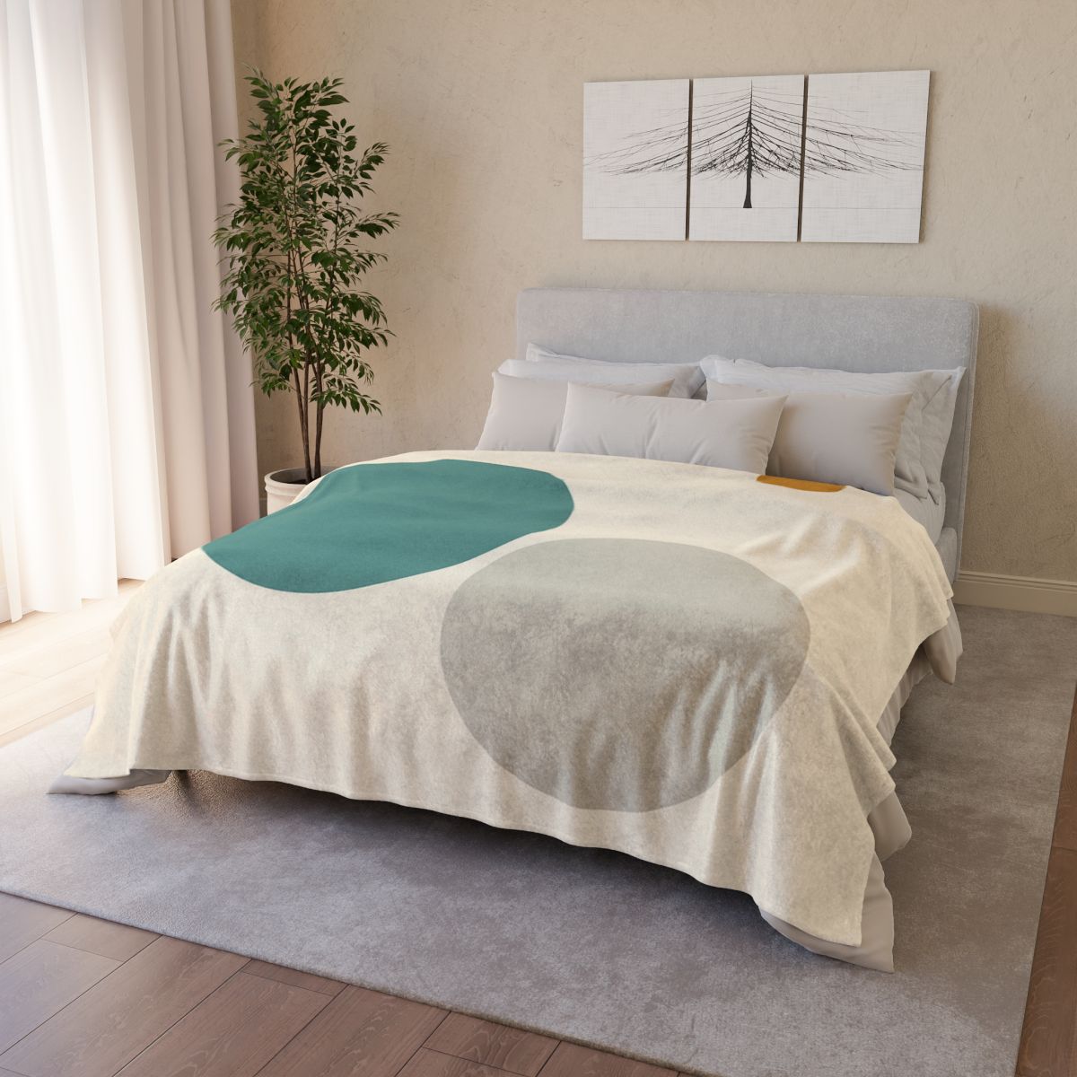 Balanced Triad With Open Center trendy patterned blankets