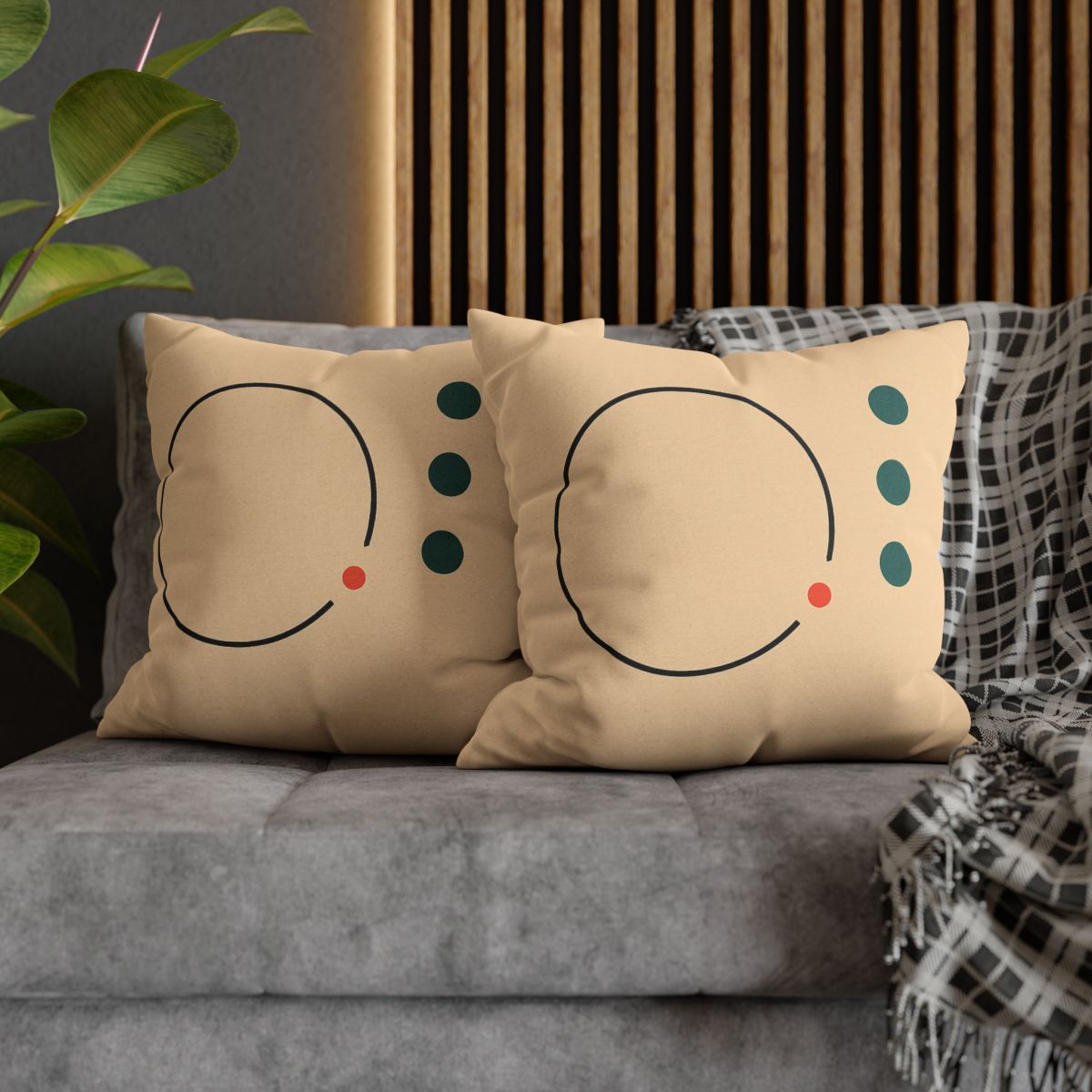 Broken Ring With Offset Triplet custom pillow cases