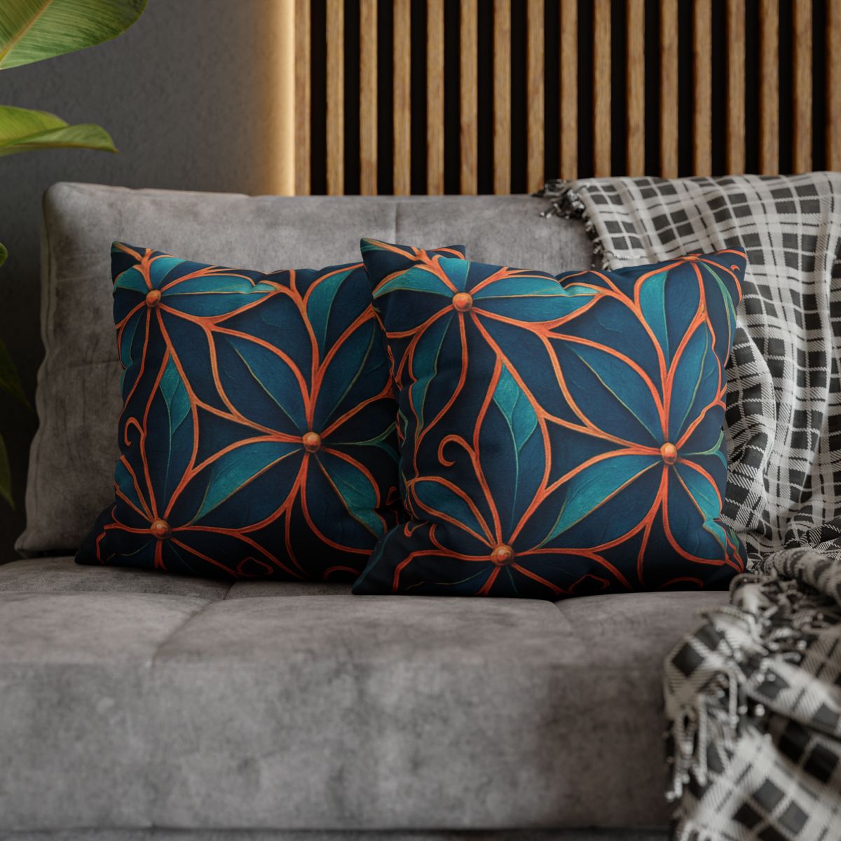 Petal Prism Lattice trendy patterned pillow cases