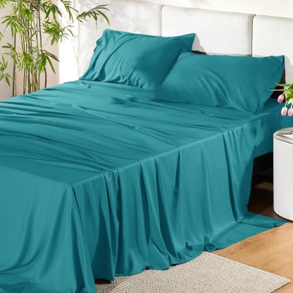 Hotel Luxury Silky Bedding Sheets And Pillowcases Sets