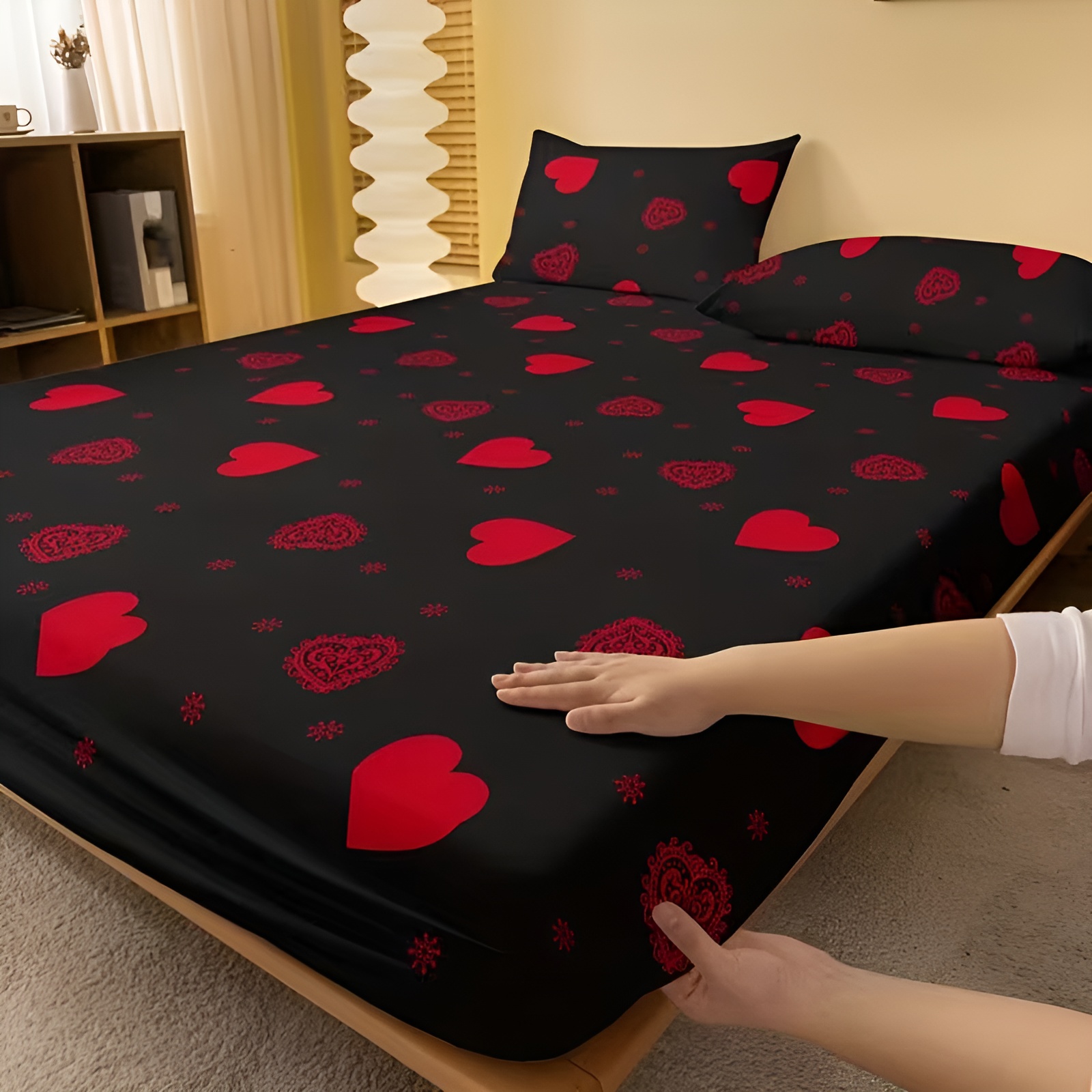 Printed Fitted Comfortable Bed Sheet For Bedroom