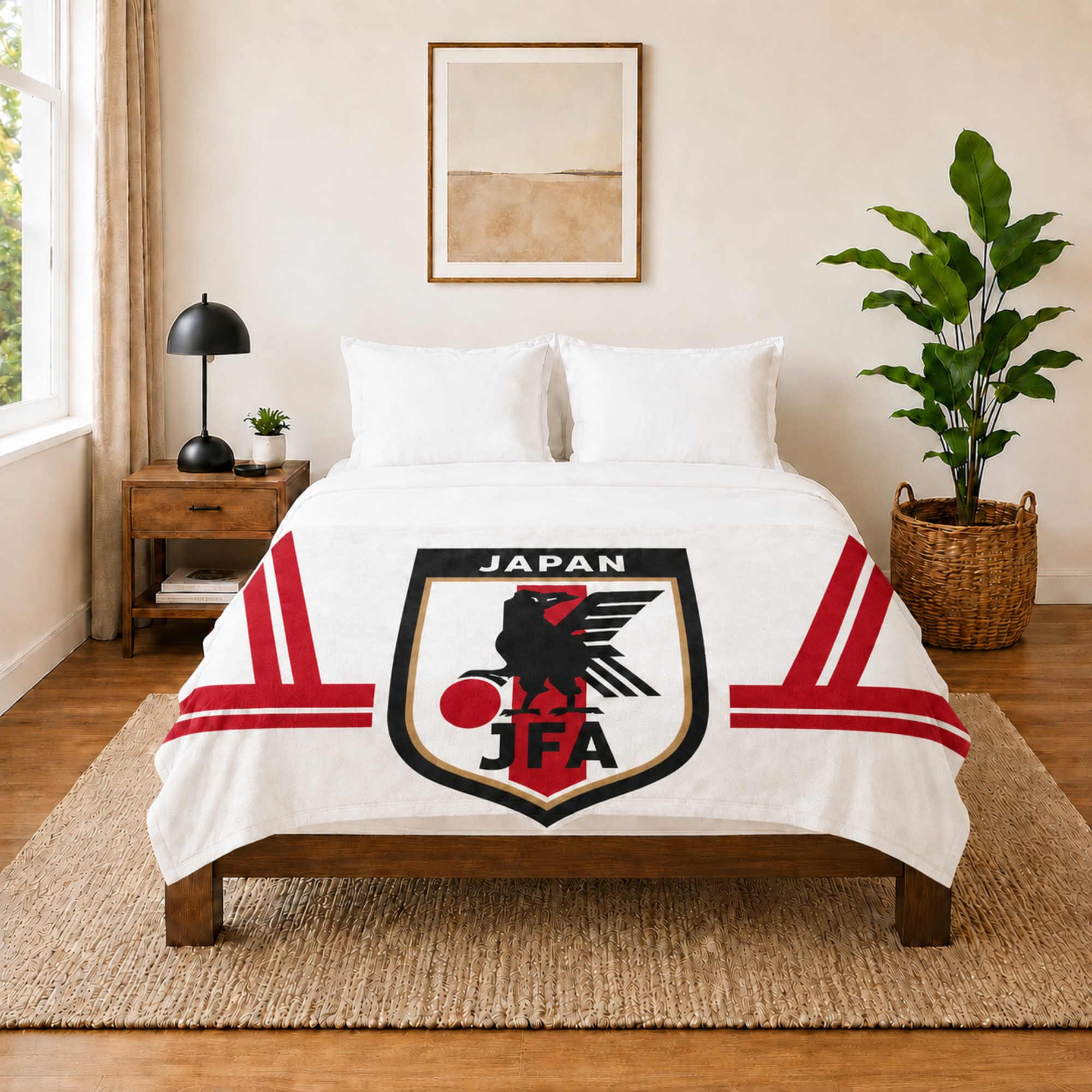 World Cup 2026 Japan Soccer Themed Blanket