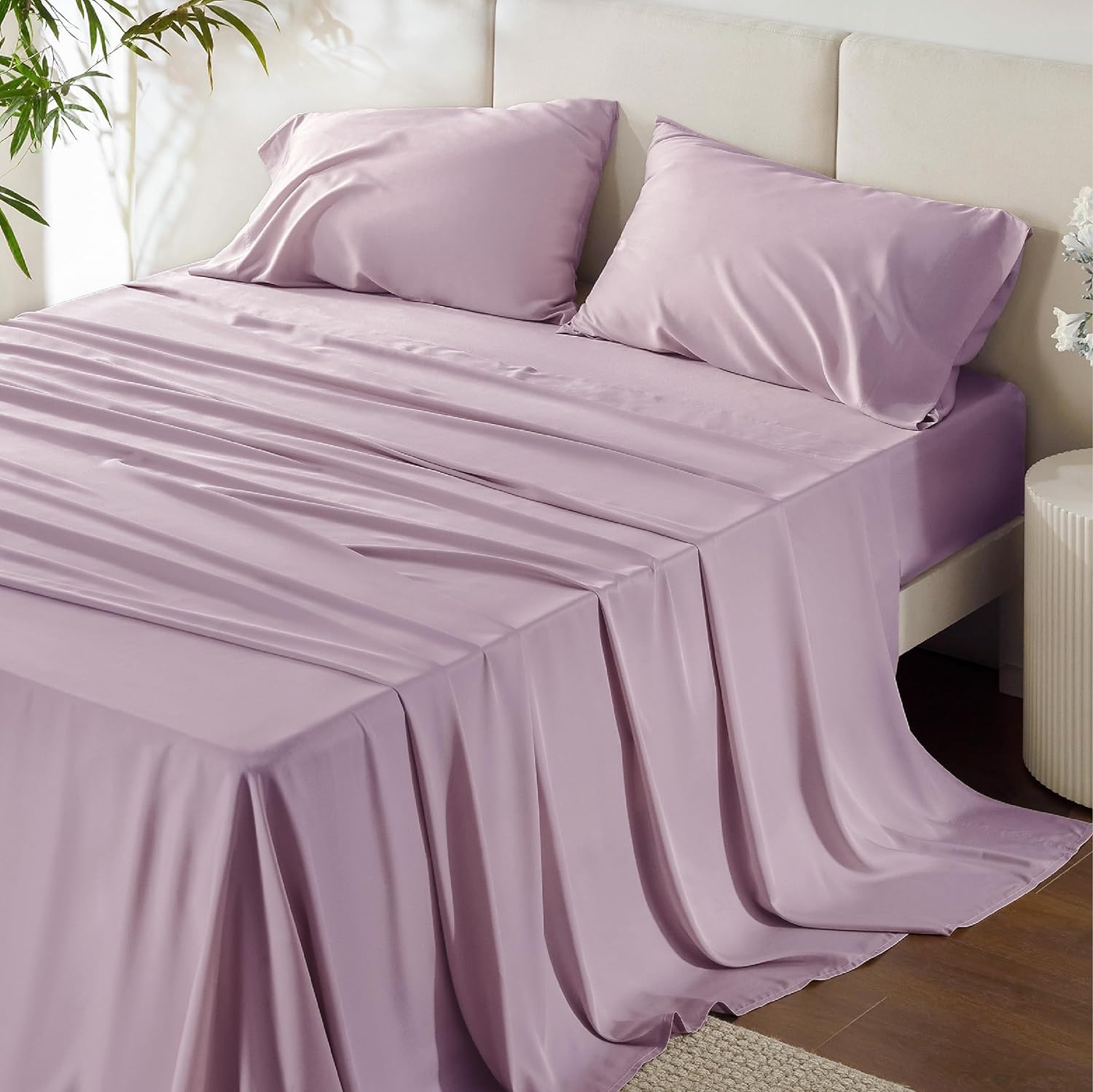 Hotel Luxury Silky Bedding Sheets And Pillowcases Sets