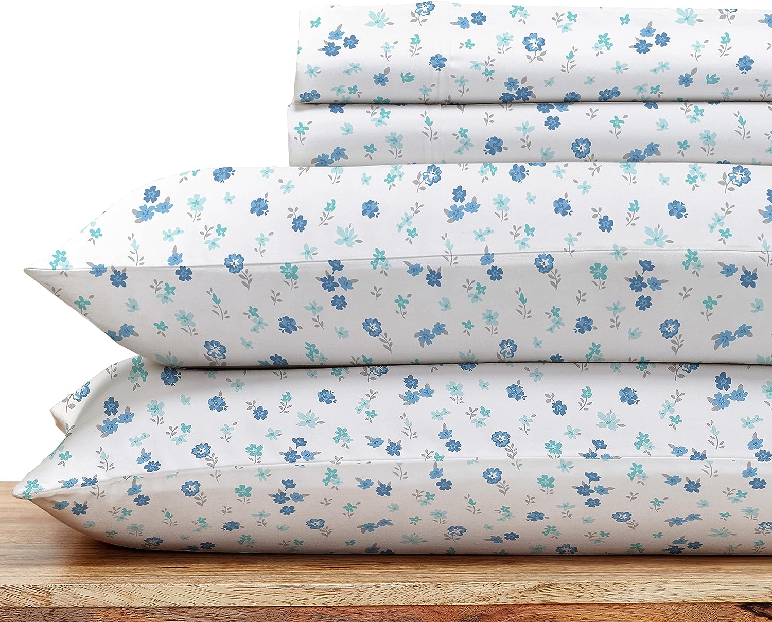 Striped Elegance King Size Cotton Sheet Set