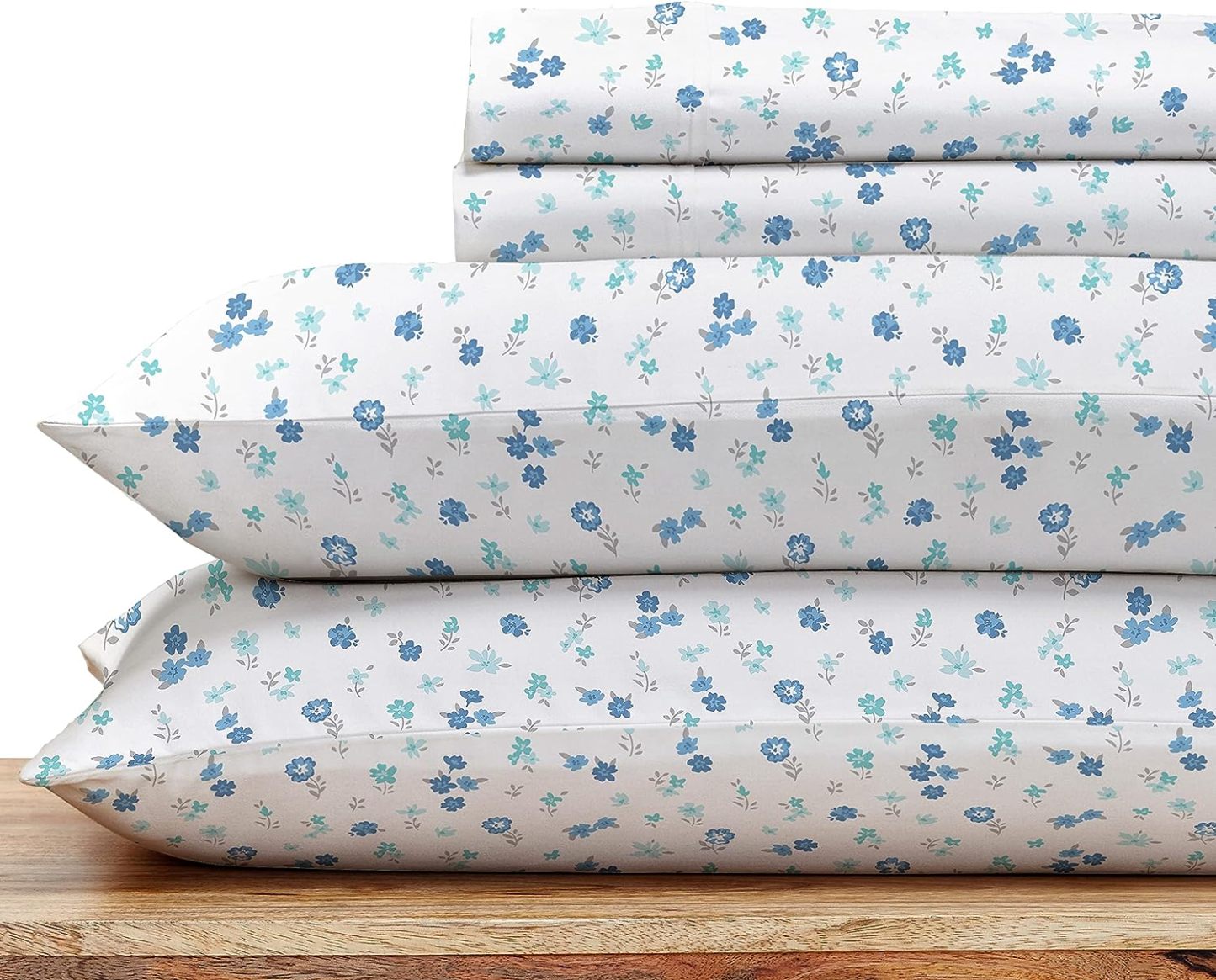 Striped Elegance King Size Cotton Sheet Set