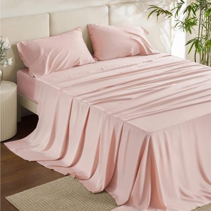 Hotel Luxury Silky Bedding Sheets And Pillowcases Sets