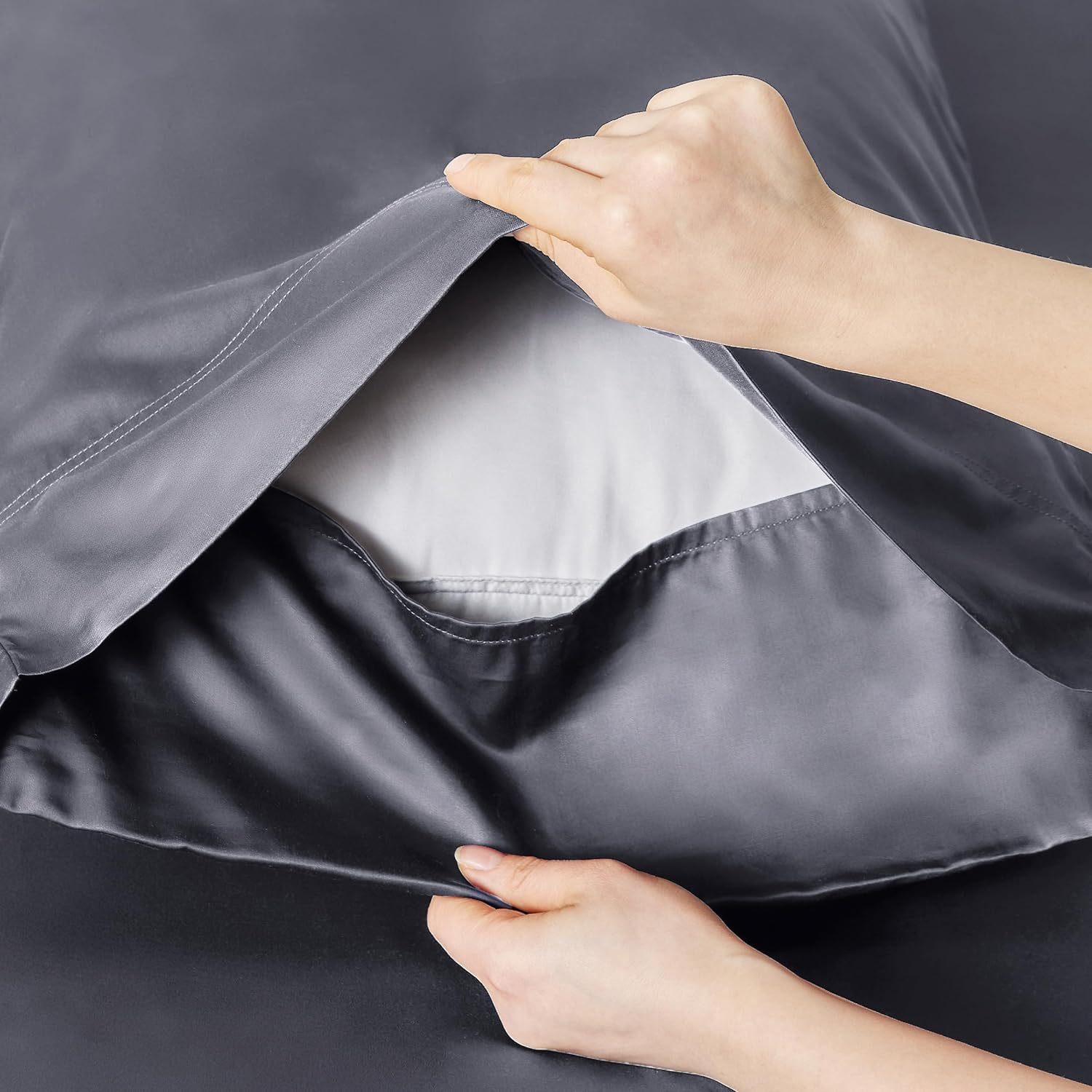 Hotel Luxury Silky Bedding Sheets And Pillowcases Sets