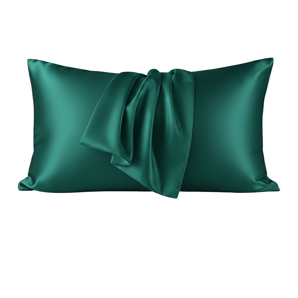 Set Of 2 Satin Queen Size Pillowcase With Cooling Envelope Closure