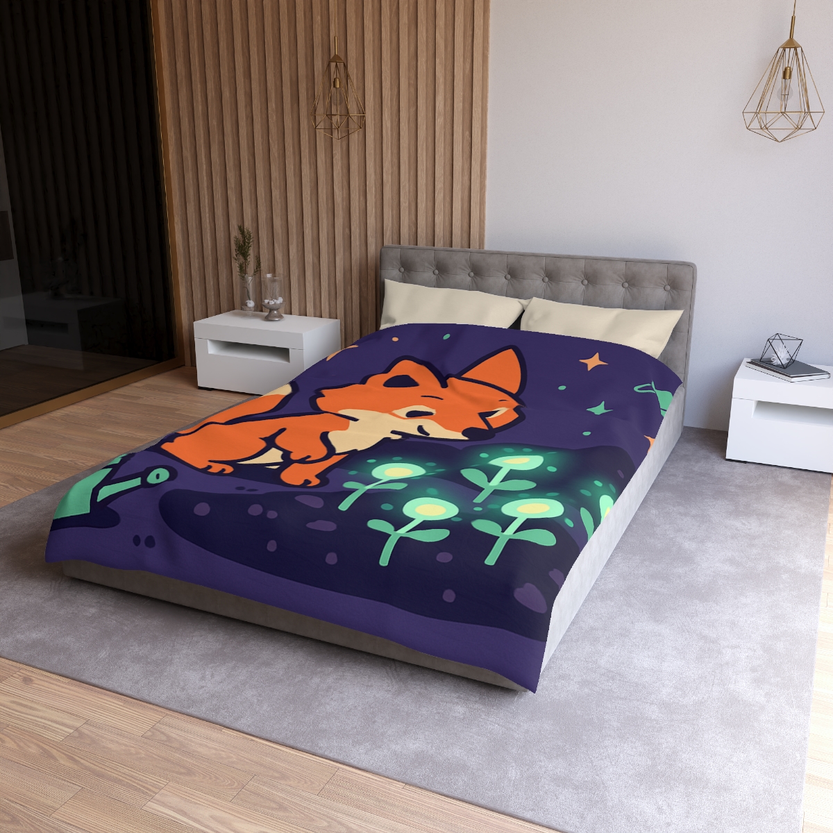 Galaxy Garden Fox warm winter duvets