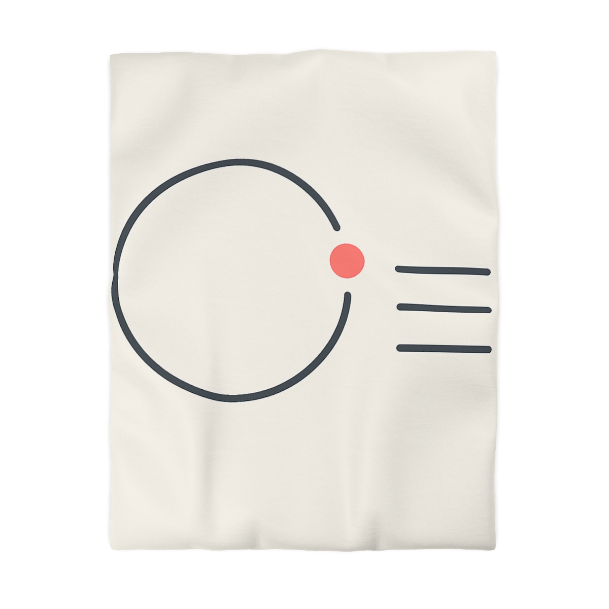 Offset Ring With Three Quiet Bars designer printed duvets