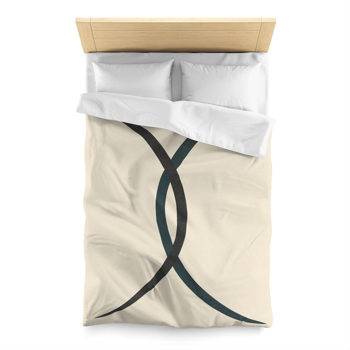 Intersecting Arc Duo Balanced unique patterned duvets