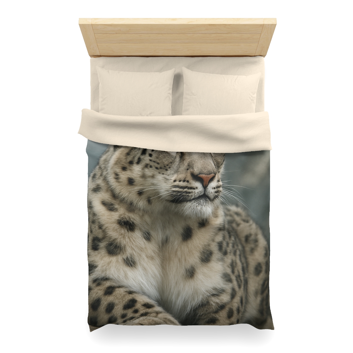 Highland Phantom Snow Leopard unique patterned duvets