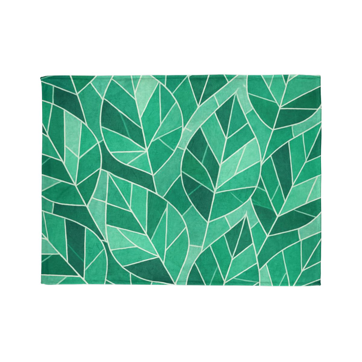 Crystal Leaf Mosaic designer printed blankets