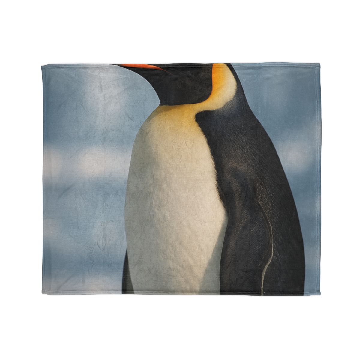 Aurora Drift Emperor Penguin soft fleece blankets