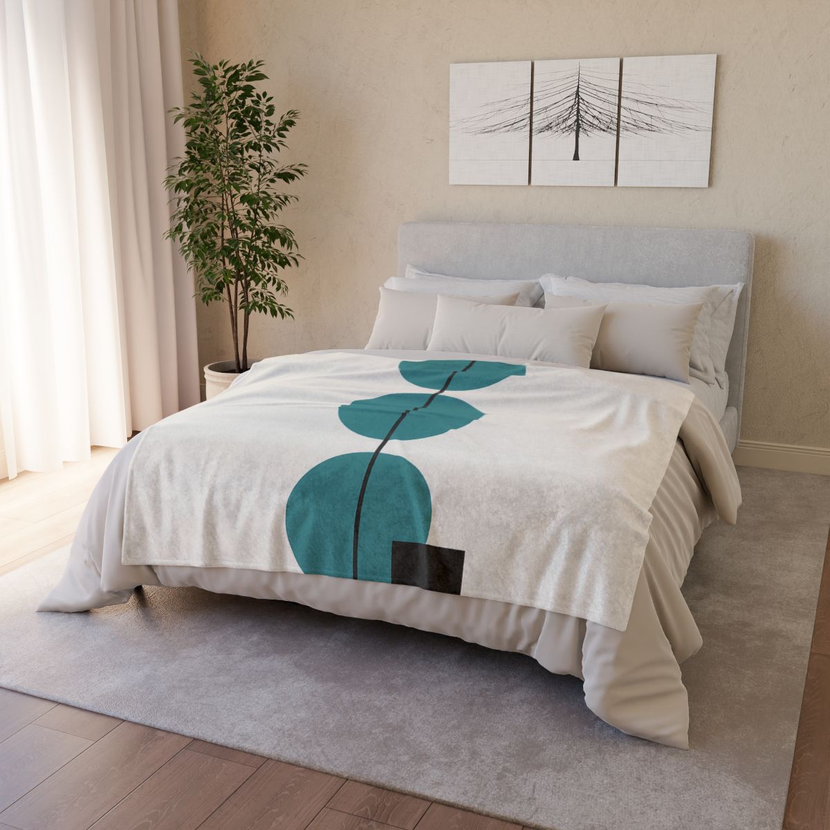 Staggered Discs With Shared Axis trendy patterned blankets