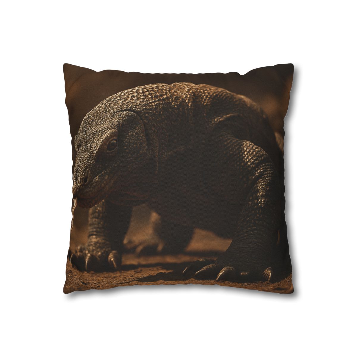 Ancient Sentinel Komodo Dragon trendy patterned pillow cases