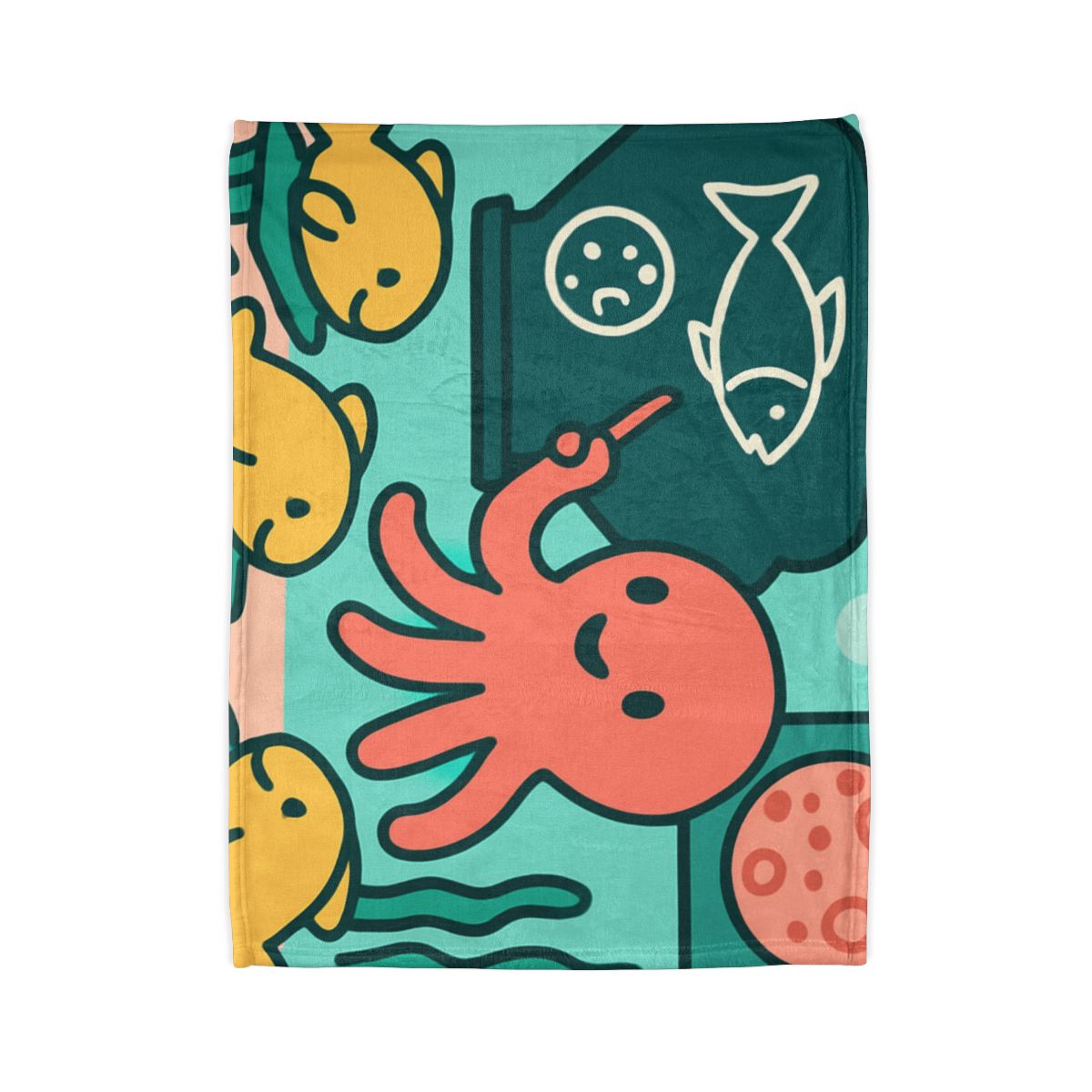 Cosmic Coral Classroom trendy patterned blankets