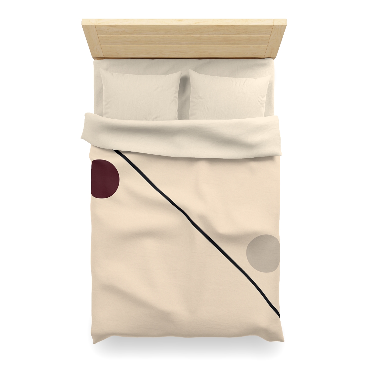 Diagonal Line And Twin Circles soft comforter duvets