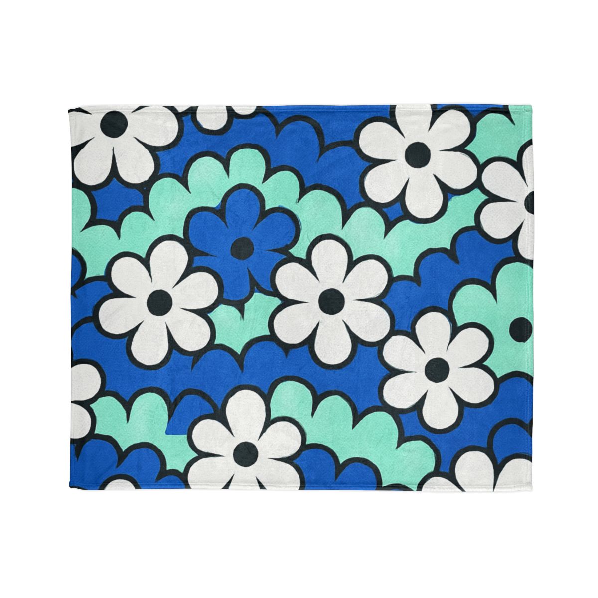 Blossom Wave Tessellation soft fleece blankets