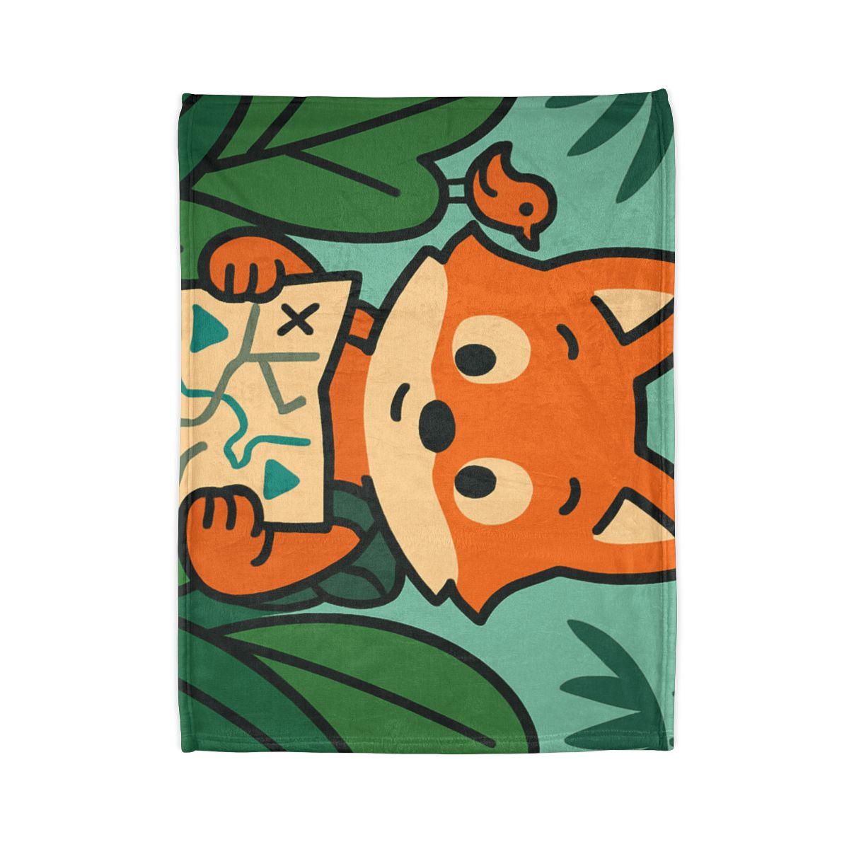 Jungle Explorer Fox trendy patterned blankets