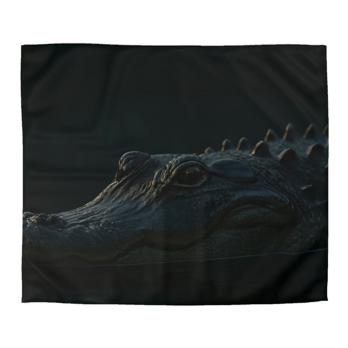 Moonlit Stillness American Alligator warm winter duvets