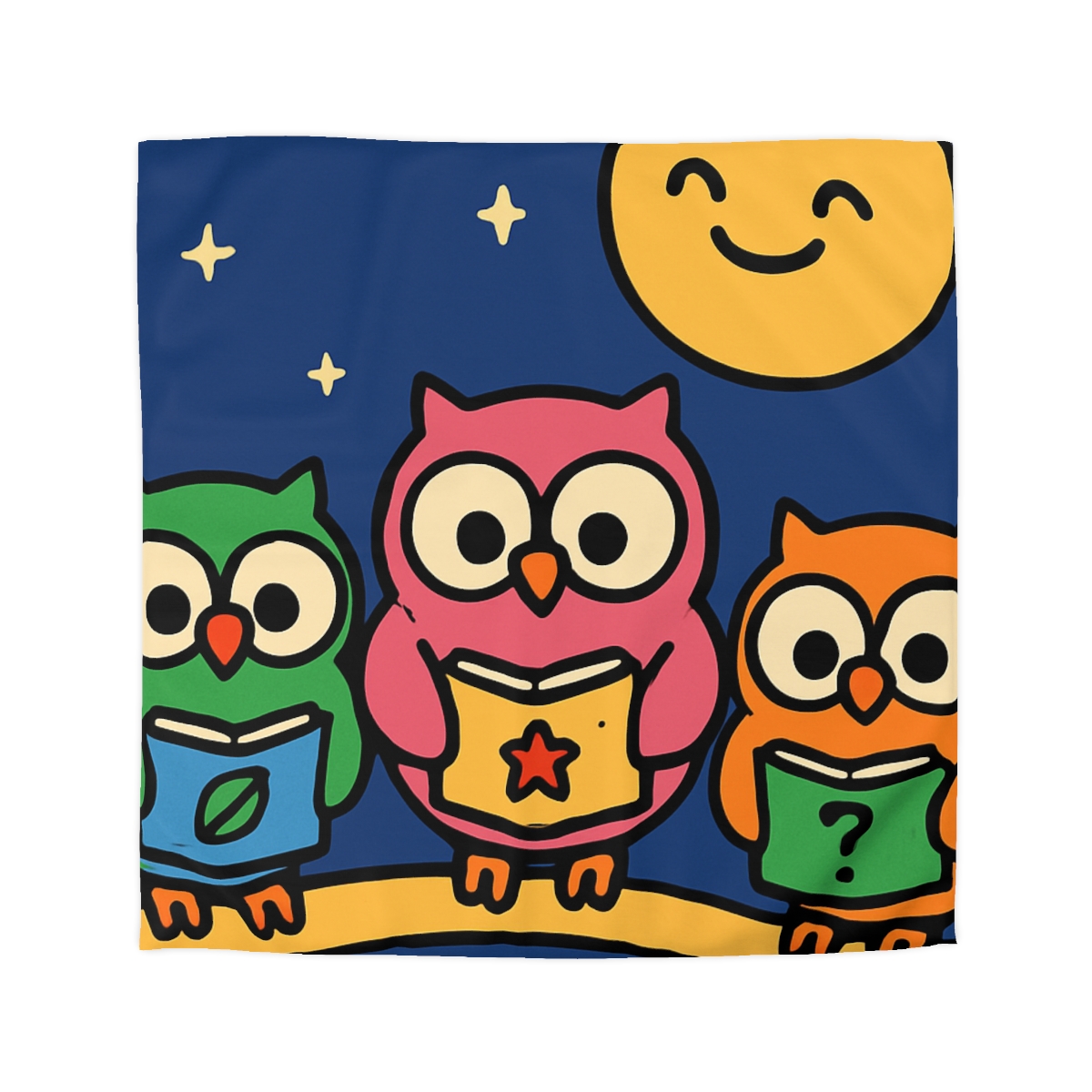 Galaxy Garden Of Curious Owls soft comforter duvets