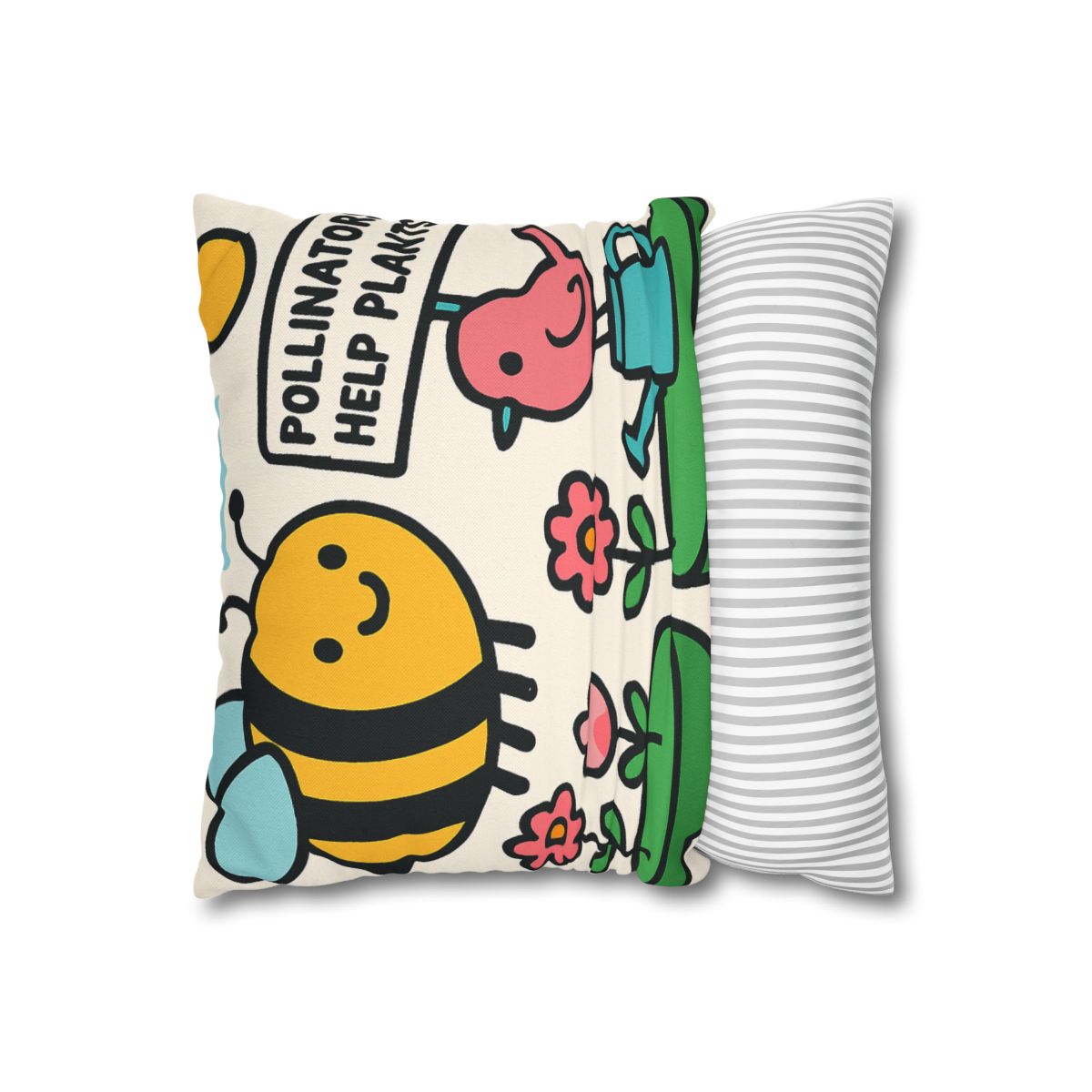 Sky Garden Of Floating Islands And Pollinator Facts personalized pillow covers