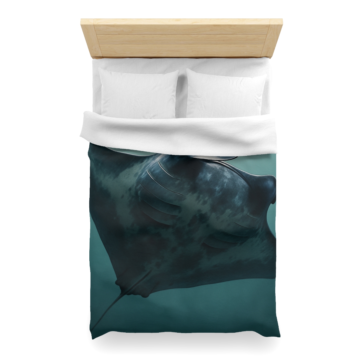 Nebula Glide Giant Manta Ray stylish duvet covers
