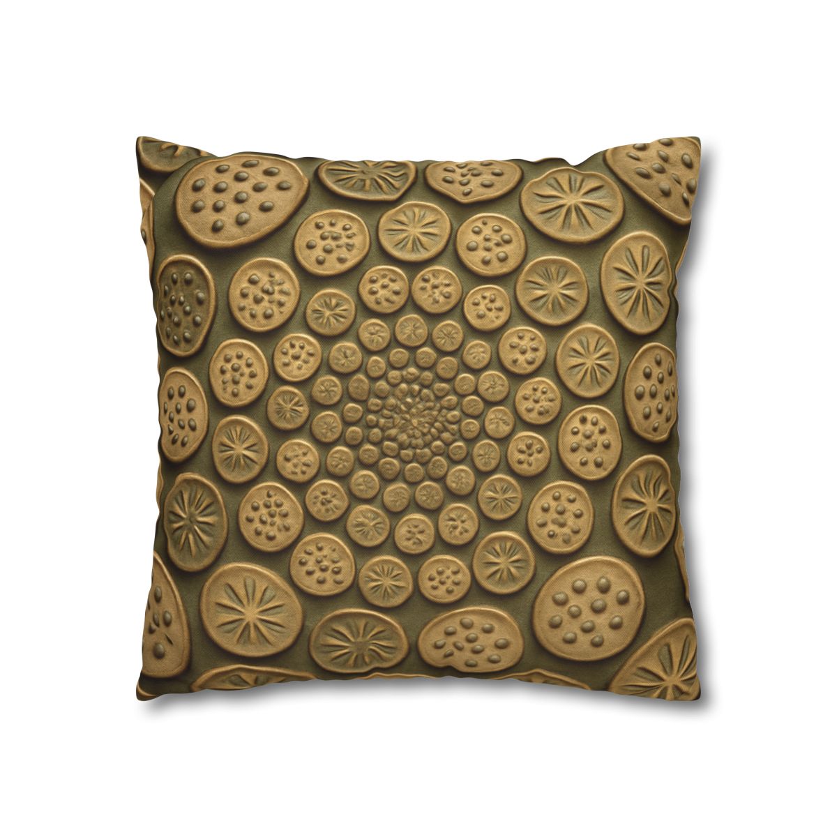 Seed Pod Micro Spiral Array designer print pillow cases