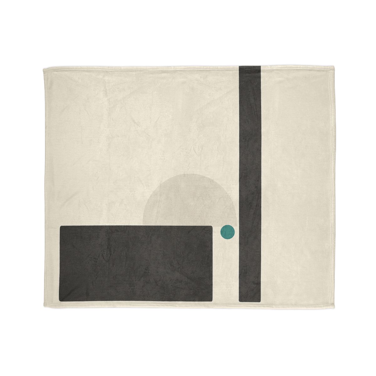 Quiet Triad With Offset Arc trendy patterned blankets