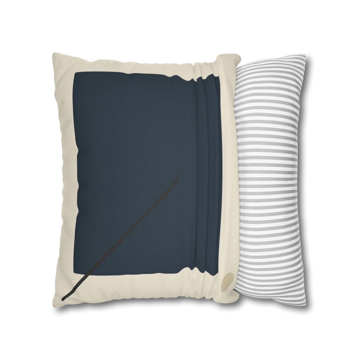 Diagonal Line And Square Balance soft cotton pillow cases