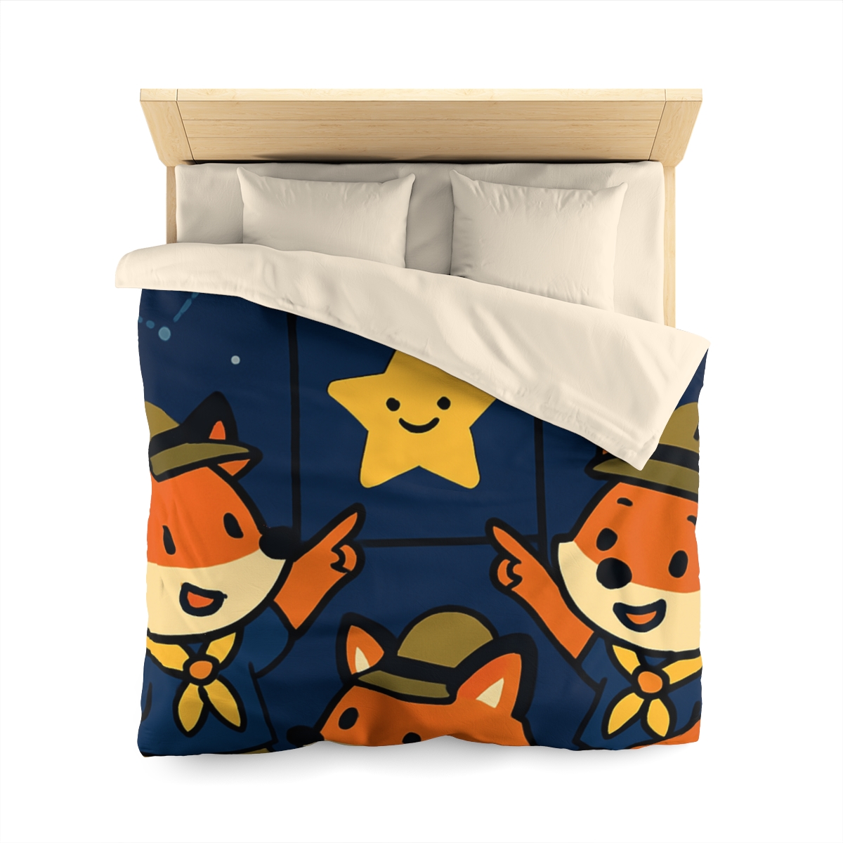 Stargazing Fox Scouts custom duvets