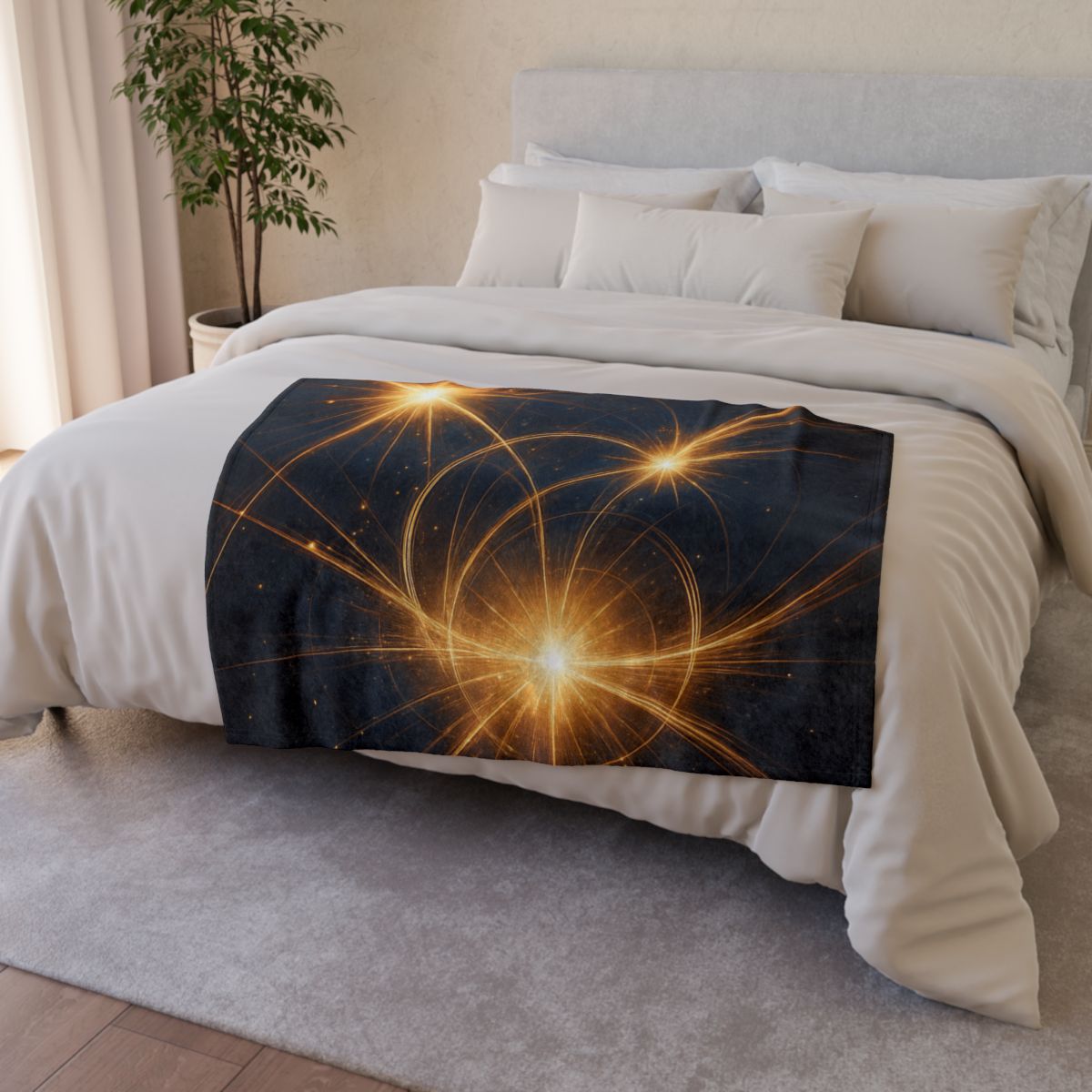 Photon Burst Constellation unique gift blankets