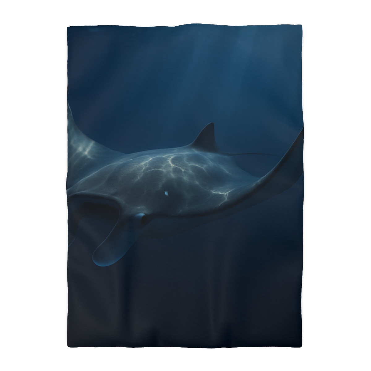 Moonlit Glide Manta Ray custom duvets