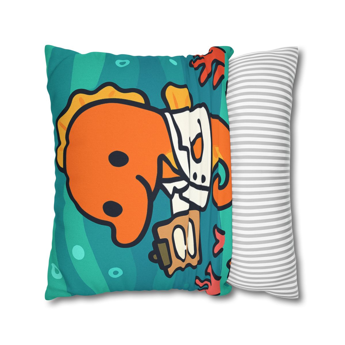 Aurora Reef Seahorse Scientist designer print pillow cases