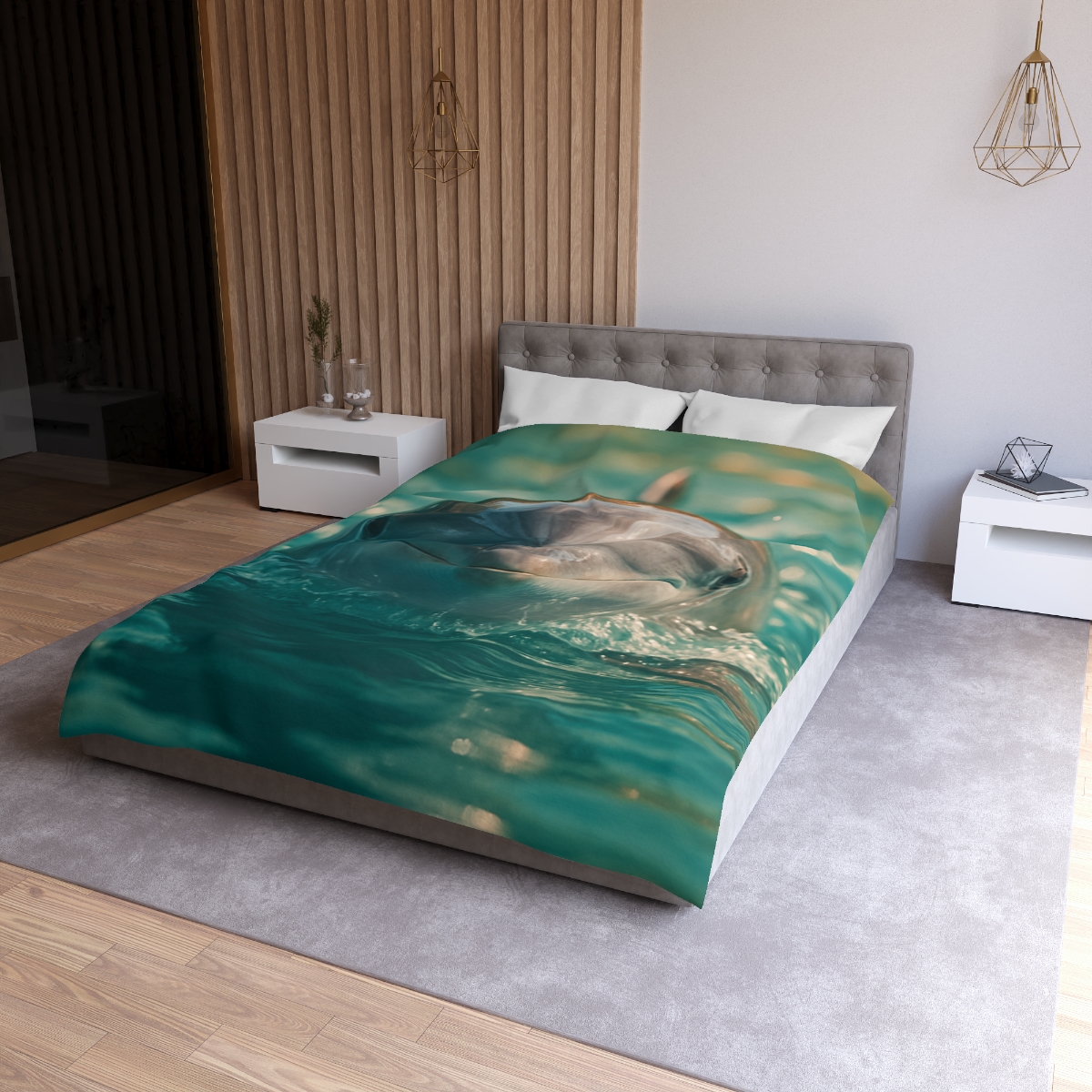 Coral Realm Dolphin soft comforter duvets