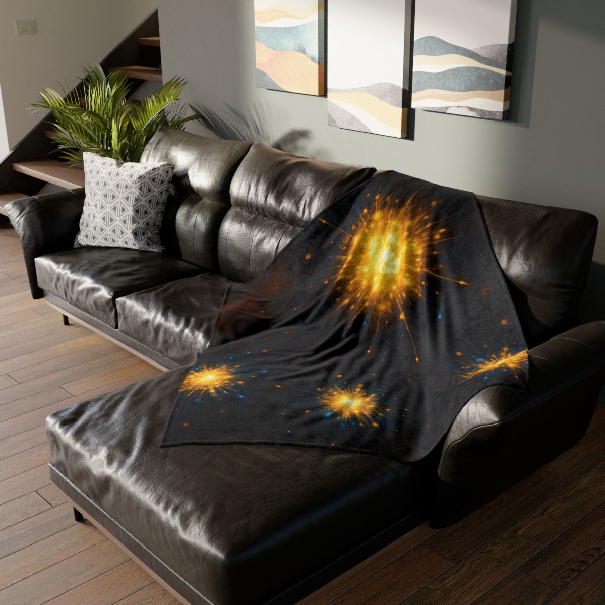 Photon Burst Constellation unique gift blankets