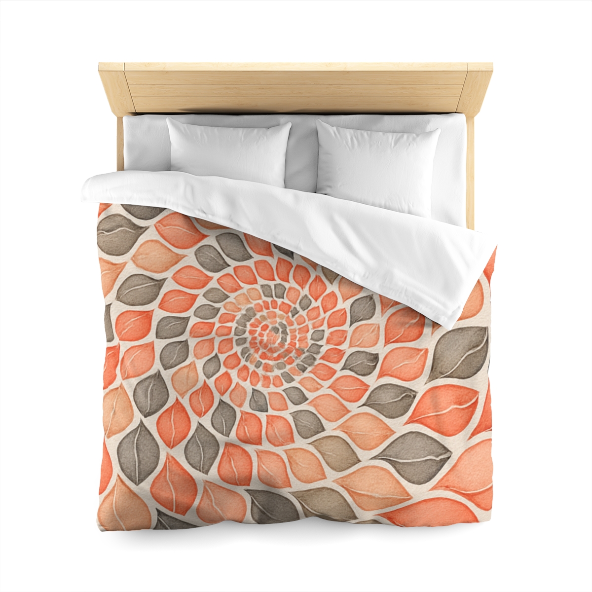 Bud Spiral Time Mosaic designer printed duvets