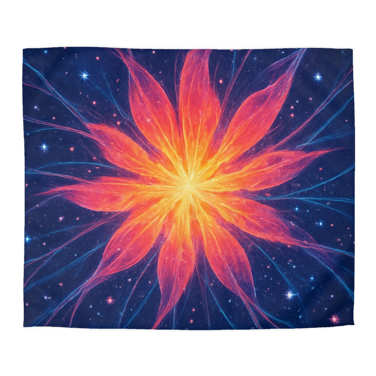 Ion Bloom Starburst Tapestry soft comforter duvets