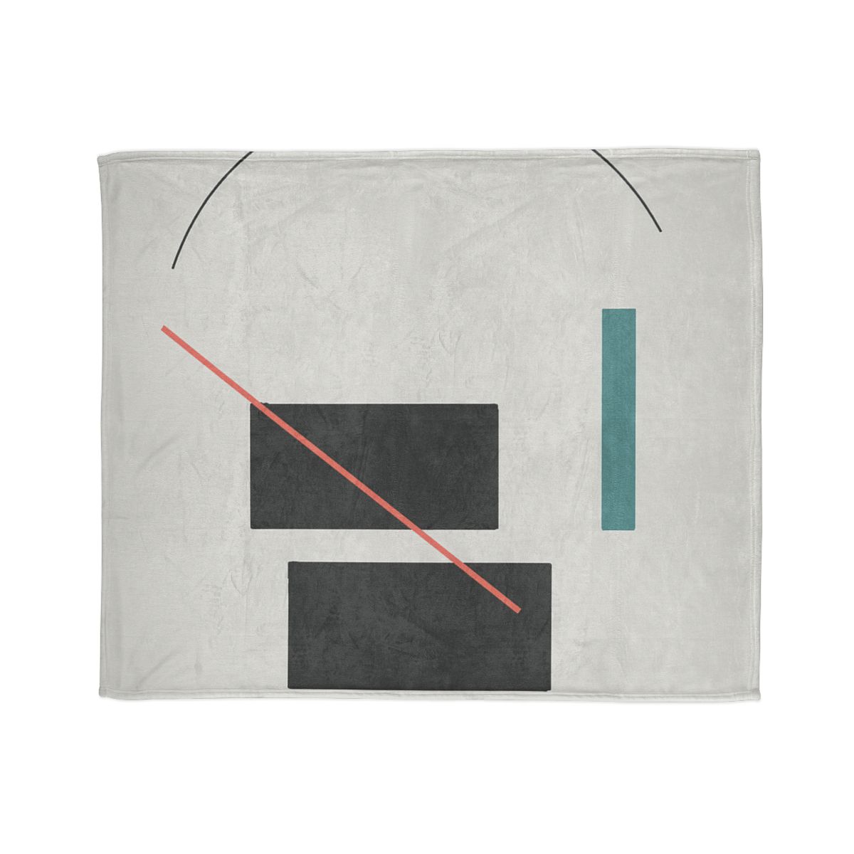 Stacked Rectangles With Crossing Arc custom blankets