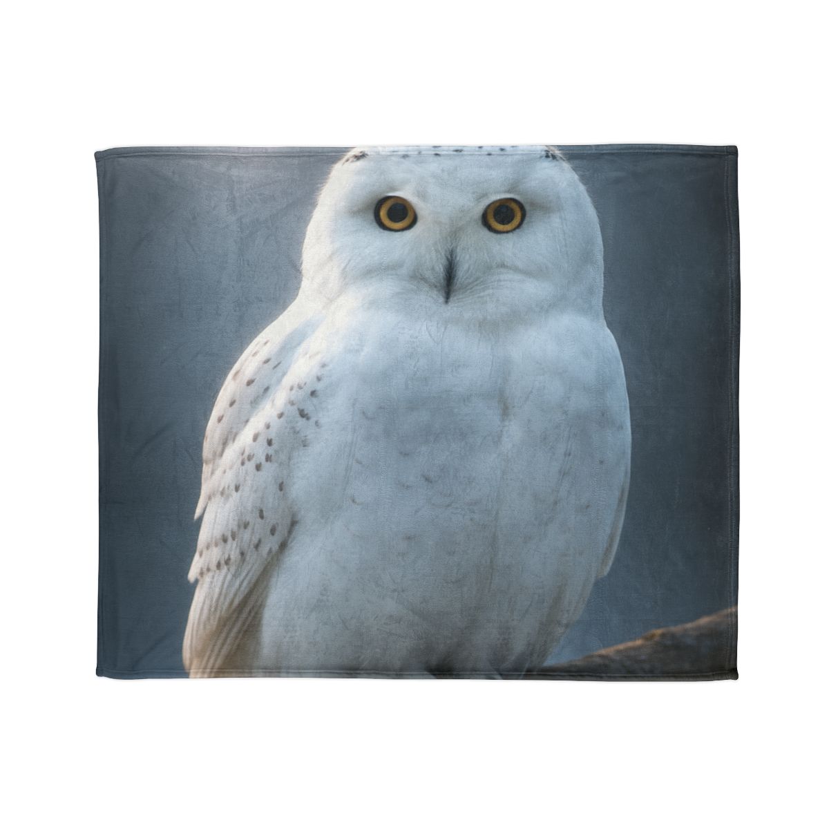 Twilight Watcher Snowy Owl stylish throw blankets