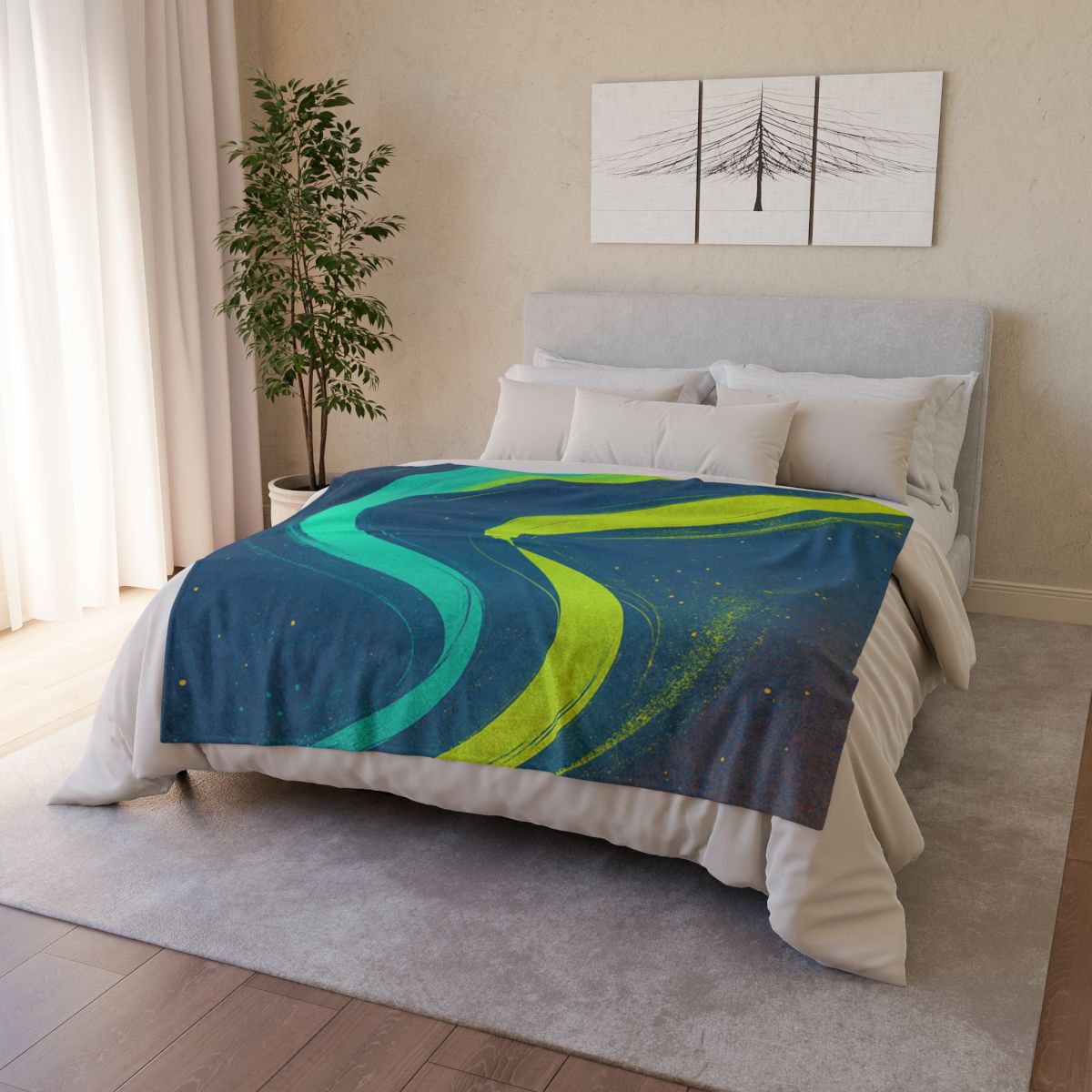 Auroral Dust Ribbon personalized cozy blankets