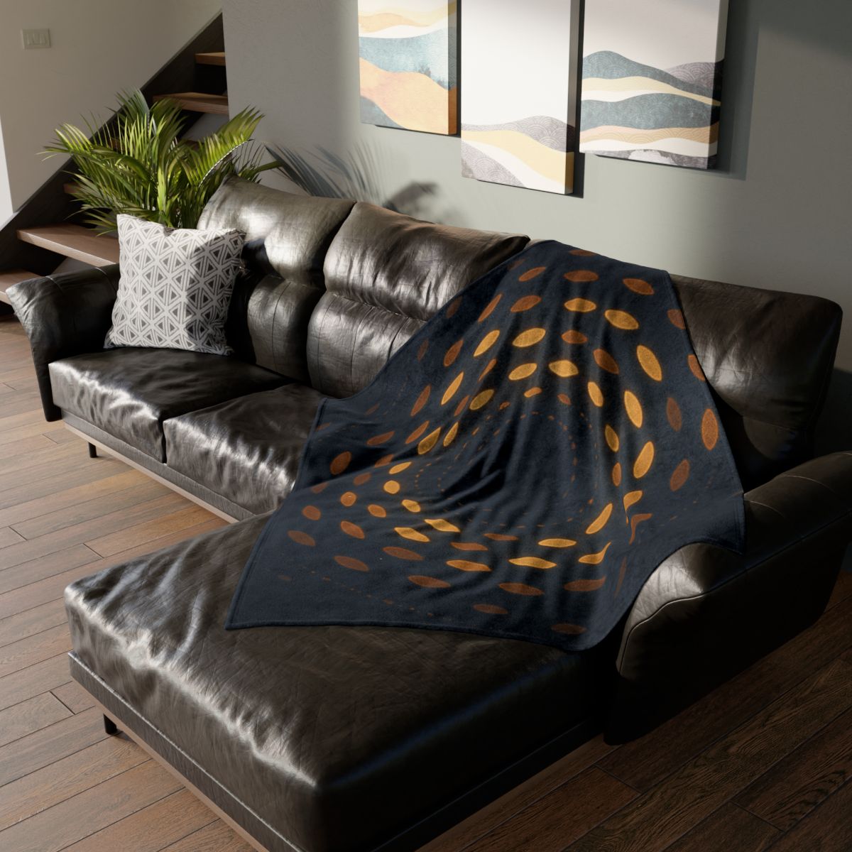 Seed Cluster Halo soft fleece blankets