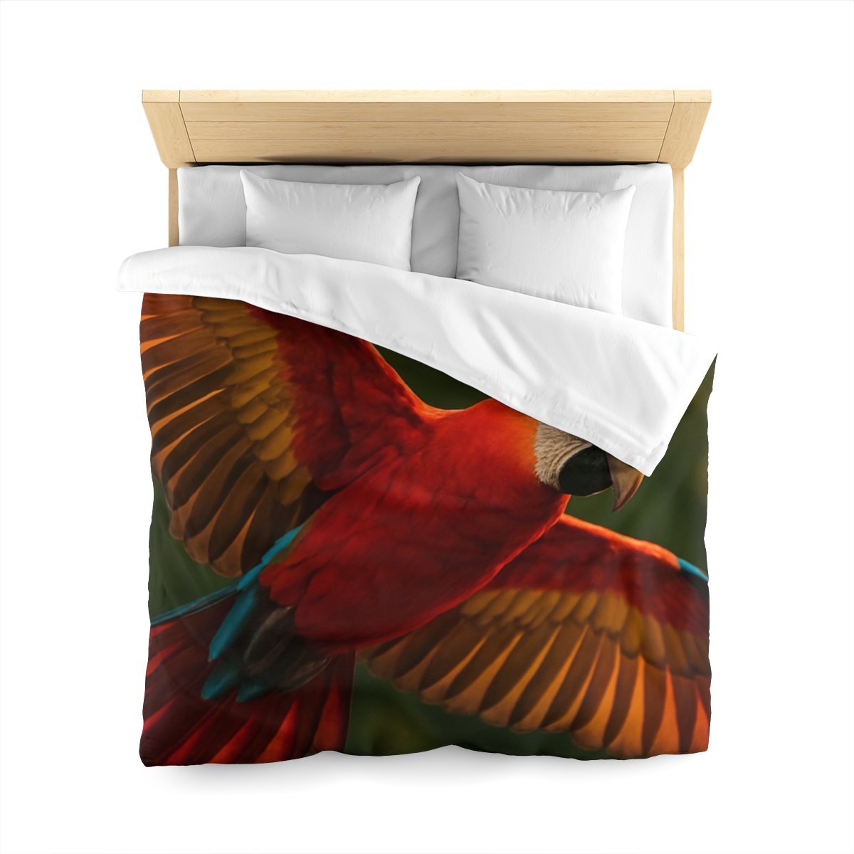 Scarlet Macaw Ember Flight trendy bedroom duvets