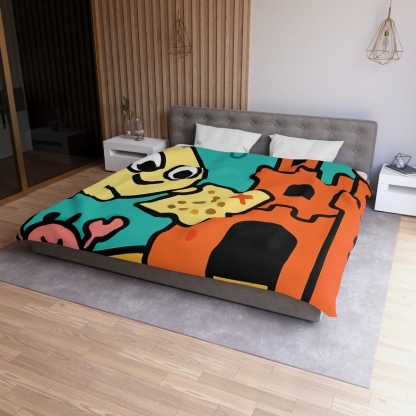 Coral Castle Map Of The Moonfish Kingdom designer printed duvets