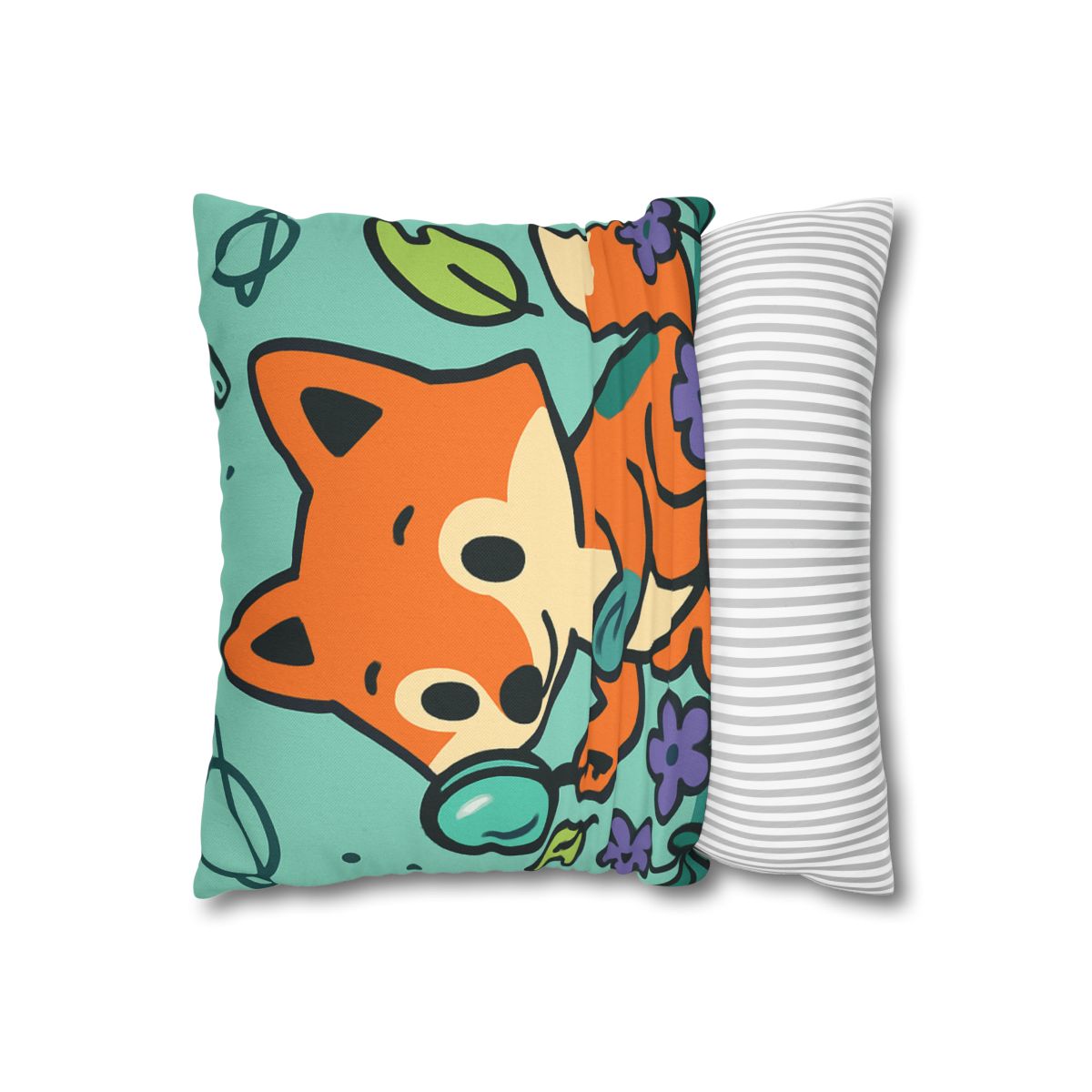 Galaxy Garden Fox soft cotton pillow cases